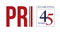 PRI 45 years logo