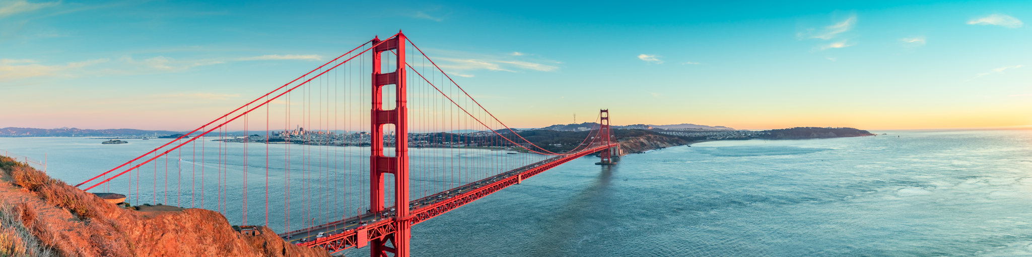 Golden Gate bridge, San Francisco California stock photo