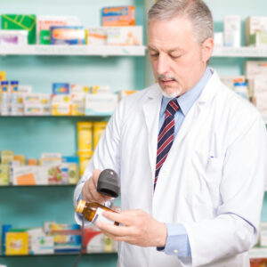 Portrait,Of,An,Handsome,Pharmacist,At,Work